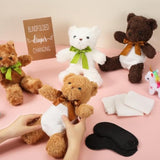 8 Set Bear Blindfolded Diaper Changing Baby Shower Games For Blindfold Changing With 8 Bear Plush 8 Diapers 8 Gift Bags For Baby Shower Gender Reveal Raffle Party Game