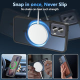 Case For Moto G Power 5G 2024 (6.7"), Magnetic Translucent Matte Cover With Shock-Resistant Bumper, Black β Not Compatible With 2025 Model