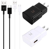 Type C Fast Charging Usb Wall Charger Adapter & Usb C Android Phone Charger Cable Cord 10Ft For Samsung Galaxy S25/S8/S9/S10/S20/S21/S21/S22/S22+/S22 Ultra/S23/S23Ultra/Note 8/9/10/20