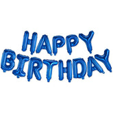 16-Inch Happy Birthday Foil Letter Balloon Banner Kit