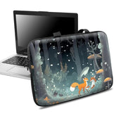 Foxes Mushrooms 13-14 Inch Laptop Sleeve Bag With Handle Notebook Sleeve Pc Messenger Bag Durable Travel Laptop Handbag Compatible For Laptop Notebook