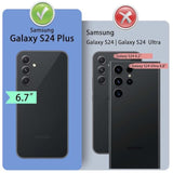 For Samsung Galaxy S24 Plus/S24+ Genuine Leather Wallet Case ?Rfid Blocking??4 Credit Card Holder??Real Leather? Flip Folio Book Phone Case Protective Cover Women Men For S24Plus Case Khaki