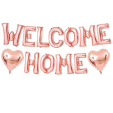 Welcome Home Balloons Banner 16 Inch Rose Gold Leter Foil Balloons For Welcome Home Decorations Homecoming Party Decoration