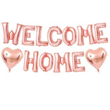 Welcome Home Balloons Banner 16 Inch Rose Gold Leter Foil Balloons For Welcome Home Decorations Homecoming Party Decoration