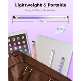 2-Pack Dual-End Stylus Pen for iPhone, iPad, Android, Tablets Pink & Purple