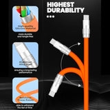 Cute Chubby - Power Bank Friendly Cable Short Usb Charging Cable Thick Silicon