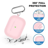 Airpods Pro Case Cover With Cleaner Kit,Soft Silicone Case For Apple Airpod Pro 1St/2Nd Generation,Airpods Pro/Pro 2 Case Accessories With Keychain-Light Pink