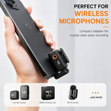 U Shape Microphone Lighting OTG Adapter Converter Compatible with DJI Mic 3 Mic 2 and DJI Mic mini and Other Wireless Microphones for iOS Phone 14 13