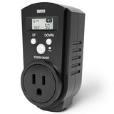 Digital Plug In Thermostat - Programmable Thermostat With Lcd Screen, Temperature Control & Power Buttons - Compatible With Wall Mount & Portable Heater, Air Cooler, Greenhouse Fans