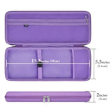 GEEKRIA Keyboard and Mouse Combo Case, Hard Shell Travel Carrying Bag for Compact 84 Key Low Profile Gaming Keyboard, Compatible with Logitech POP Keys, Nuphy Air75, LOFREE Flow84 (Purple)