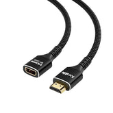 8K Hdmi Extension Cable 8 Ft, Hdmi 2.1 Ultra High Male To Female Speed Cord Ad