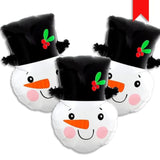 3pcs 22 Inch Christmas Snowman Mylar Balloons Party Decorations Supplies