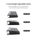 Retro Typewriter Mechanical Keyboard With Tablet Stand, 100 Keys Led Backlit, Abs+Pbt Keycaps, Wired/Bluetooth, Blue Switch, Compatible With Windows/Mac/Ios/Android (Black)