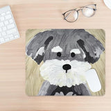 Dog Mouse Pad Cute Mousepad Big Mouse Pads For Computers Laptop Desk Accessories Gaming Mouse Pad, Portable Office Non-Slip Rubber Base Wireless Anime Mouse Pad, 11.8"X9.8"X0.2" Inch (Schnauzer)