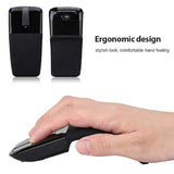 2.4G Mouse 1600Dpi Ergonomic Foldable Optical Touch Mouse With Usb Receiver Suitable For Pc Laptop For Notebook