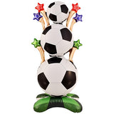 3.8ft Giant Standing Soccer Balloons, 1Pack Soccer Party Decorations
