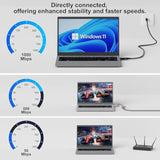 Usb To Ethernet Cable 4 Ft, Usb 3.0 A Male To Rj45 Male Cord, Directly Connect