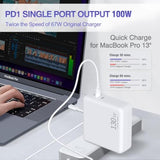 Macbook Pro Charger/Macbook Air Charger-130W Dual Usb C Charger For Macbook Pr