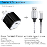 5W 1A Single Port Usb Wall Charger With 6Ft Usb Type C Charging Cable For Samsung Galaxy S25 S24 S23 Ultra S22 Ultra 5G S22 S21, Pixel 9 8 Pro 7A 7 6A 5A 5 4A 4 Xl