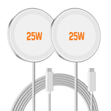 25W Magnetic Wireless Charger: Qi2.2 Qi2 Fast Charging Pad for iPhone 17 16 15 14 13 12 Pro Max, Galaxy S26 S25, Google Pixel 10,