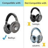 Bathys Ear Pads Compatible With Focal Bathys Bluetooth Noise Cancelling Headphones Ear Pads Replacement Ear Cushions Protein Leather Memory Foam Black