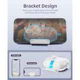 Case For Airpods Pro 3 (2025) With Secure Lock, Anti-Smudge, Soft Tpu Transparent Cover For Apple Airpod Pro 3Rd Generation With Phone Stand Function, Cleaning Kit & Keychain, Clear