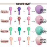 104pcs Pastel Balloon Garland Kit with Gold Balloons for Birthday & Party Decor