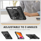 Heavy Duty Protective Tablet Cover With Kickstand Hand Shoulder Strap For Ipad 9Th 8Th 7Th Generation