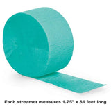 Mermaid Birthday Bachelorette Baby Shower Crepe Paper Party Streamers (4 Pack)