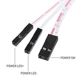 16Mm Chassis Metal Button Desktop Computer Host Switch Cable Led Power Button Atx Supply On/Off