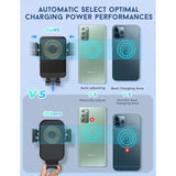 Wireless Car Charger, 15W Fast Charging Car Mount Auto-Clamping Car Charger, Dashboard Windshield Phone Holder Compatible With Iphone 15/14/13/13 Pro/12 Pro12/11/X/8, Samsung S23/S22/S10/S9/S8