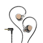 ST2 Pro IEM Gaming Earphones - Dual Magnetic Engine for Immersive Gaming Sound Wired Earbuds/Inline Mic/Detachable 2-Pin Cable, 3.5mm Plug, Black