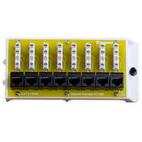 Legrand - Onq Cat 6 Network Interface Module, Wifi Module With 8 Ports, Network Interface Module Cat6 Provides Connectivity To Ethernet Devices, Black, Ac1068