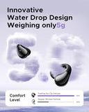 B1 Open-Ear Wireless Earbuds, Bluetooth 5.4 Headphones With Spatial Audio, Ultra-Light Clip-On Fit, 25H Battery, Fast Charging, Multipoint Connection, App Customization, Workouts, Commute