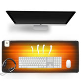 Heated Desk Pad With 5 Heat Levels & Auto Shut-Off – Large Pu Leather Mouse Pad, Keyboard Mat & Writing Surface, 31.5" X 13", Black