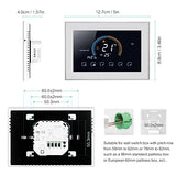 Smart Thermostat, Programmable Thermostat Voice App Control With Lcd Ac 95240V With Power Failure Data Memory