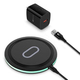 15W Samsung Wireless Charger Pad Fast Charging Station For Samsung Galaxy Z Flip 7 Fe 7/6/5/4,Z Fold 7/6/5,S25 Edge/S24,Fast Wireless Charging Mat Black With Adapter For Google Pixel 10 Pro Xl/9A/8/7