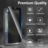 2 Pack Privacy Screen Protector Designed For Samsung Galaxy S24 / S25,Full Coverage Anti-Spy Tempered Glass Film,9H Hardness,Anti-Fingerprint,Bubble Free,Easy To Install