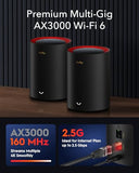 Ax3000 Wi-Fi 6 2.5G Mesh System, Covers Up To 4800 Sq.Ft., Replaces Wireless Router And Extender, Supports Ethernet Backhaul, Ideal For 2.5G Network, M3000 2-Pack