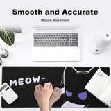 Keynovo Gaming Mouse Pad, Large Mouse Pad, Non-Slip 4Mm Laptop Gaming Desk Pad For Office And Home(Cool Cat, 31.49'' X 11.8'')