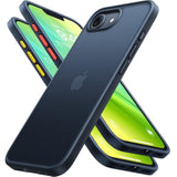 Guardian Shockproof For Iphone 16E Case 2025, Grade Test Protection 16E Phone Case Slim Thin Durable Diy Buttons Anti Scratch Translucent Matte Hard Back Case For 16E Case 6.1", Black