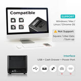 80Mm Usb Thermal Receipt Printer, Pos Printer With Auto Cutter Esc/Pos Command Support Windows Mac, Do Not Support Square (Only Usb Interface)