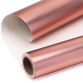Rose Gold Metallic Wrapping Paper Matte Rose Gold Solid Color Paper Perfect For Birthday Christmas Baby Shower Wedding Valentine'S Day- 17Inch X 394Inch(33Feet)