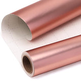Rose Gold Metallic Wrapping Paper Matte Rose Gold Solid Color Paper Perfect For Birthday Christmas Baby Shower Wedding Valentine'S Day- 17Inch X 394Inch(33Feet)