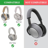 Geekria Headband Pad Compatible with Bowers & Wilkins Px8/Px7S3/Px7S2/Px7 S2e (Not Compatible with Px7) Headphones, Replacement Band Repair Part (White)