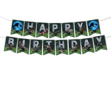Dinosaur Happy Birthday Banner, Cool Dino Birthday Party Supplies, Jurassic Theme Decorations Banners, Reusable Dinosaur Celebration Party Backdrop Signs For Boys & Girls