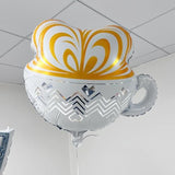 3pcs Coffee Latte Balloons for Birthday, Lover Parties & Wedding Décor