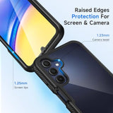 Designed For Galaxy A15 5G Phone Case, Full Body Shockproof Cover, With Builtin Screen Protector Slim Fit Protective Case For Samsung Galaxy A15, Black