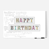 L&O Goods Happy Birthday Card | Guest Book Alternative | Happy Birthday Sign Decorations For Men, Women, Boys, Or Girls | Wall Art Poster | 11X17 Inch | Unframed