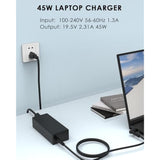 45W Ac Charger For Hp Stream 14 Series 14-Dq0005Cl 14-Cb164Wm 14-Bw012Nr 14-Cf